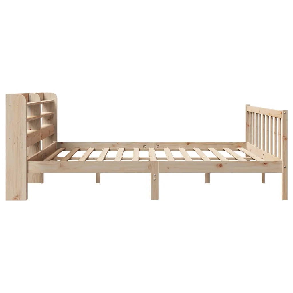 Letto senza Materasso-Struttura Letto 200x200 cm in Legno Massello di Pino 759752
