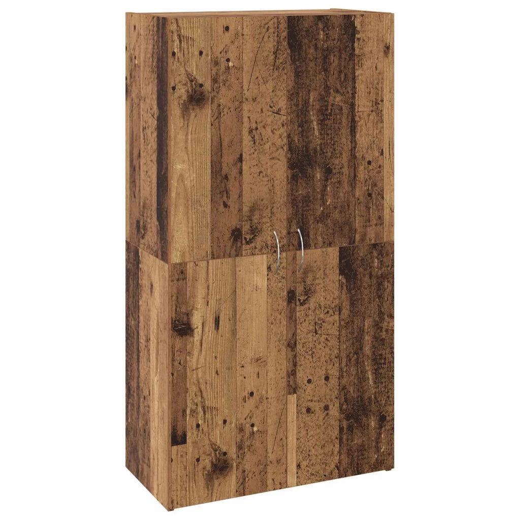 Mobile per Ufficio con lo scaffale Rovere Nero 60 x 32 x 115 cm 879636