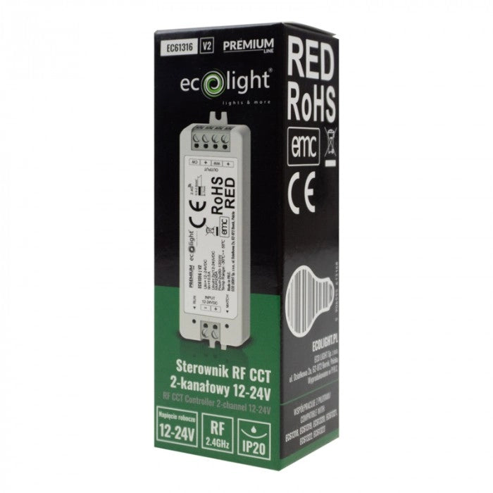 Controller RF CCT per strisce LED 12-24V Ecolight