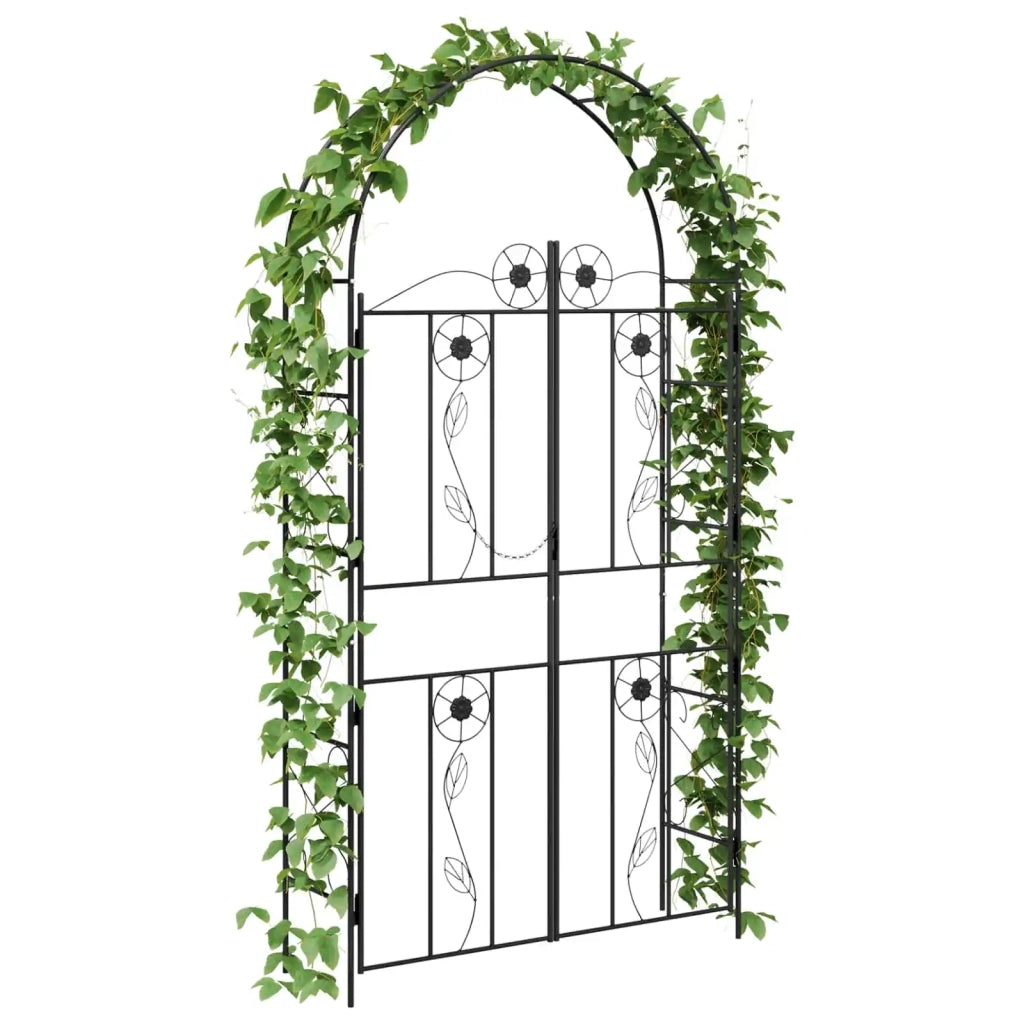 Arco da Giardino Tinta unita Nero 115 x 37 x 226 cm 42021348