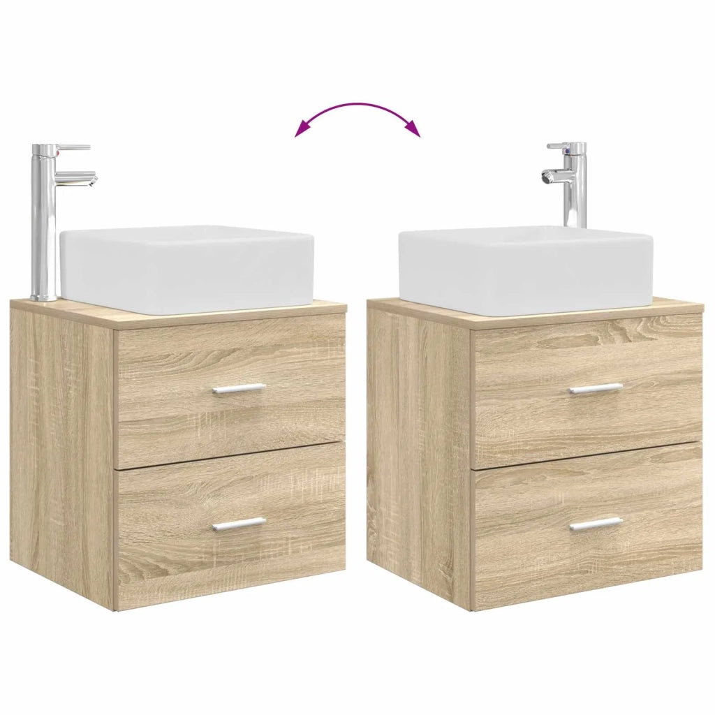 Set di mobili per il bagno 2 pcs Rovere Sonoma 3403962