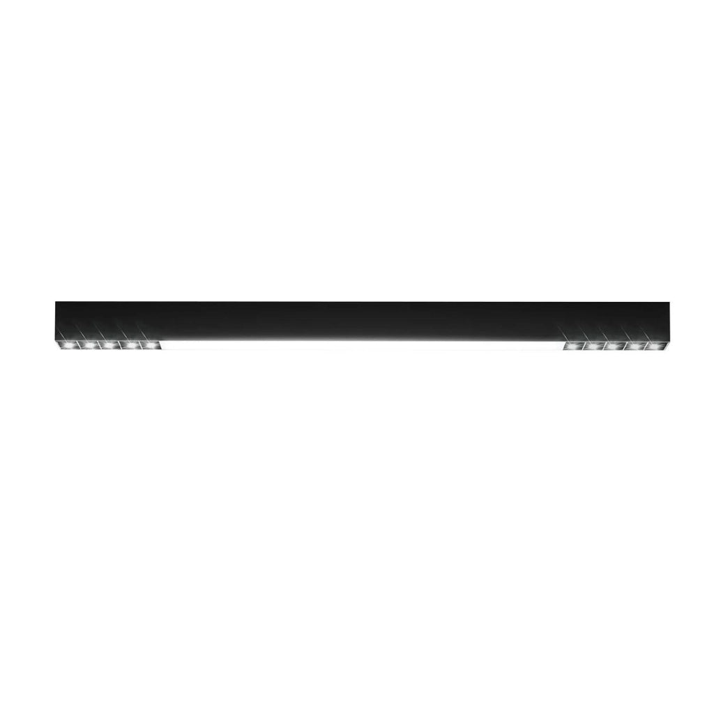 ZMH Lampada da soffitto LED nera da 80 cm con telecomando per camera da letto e ufficio
