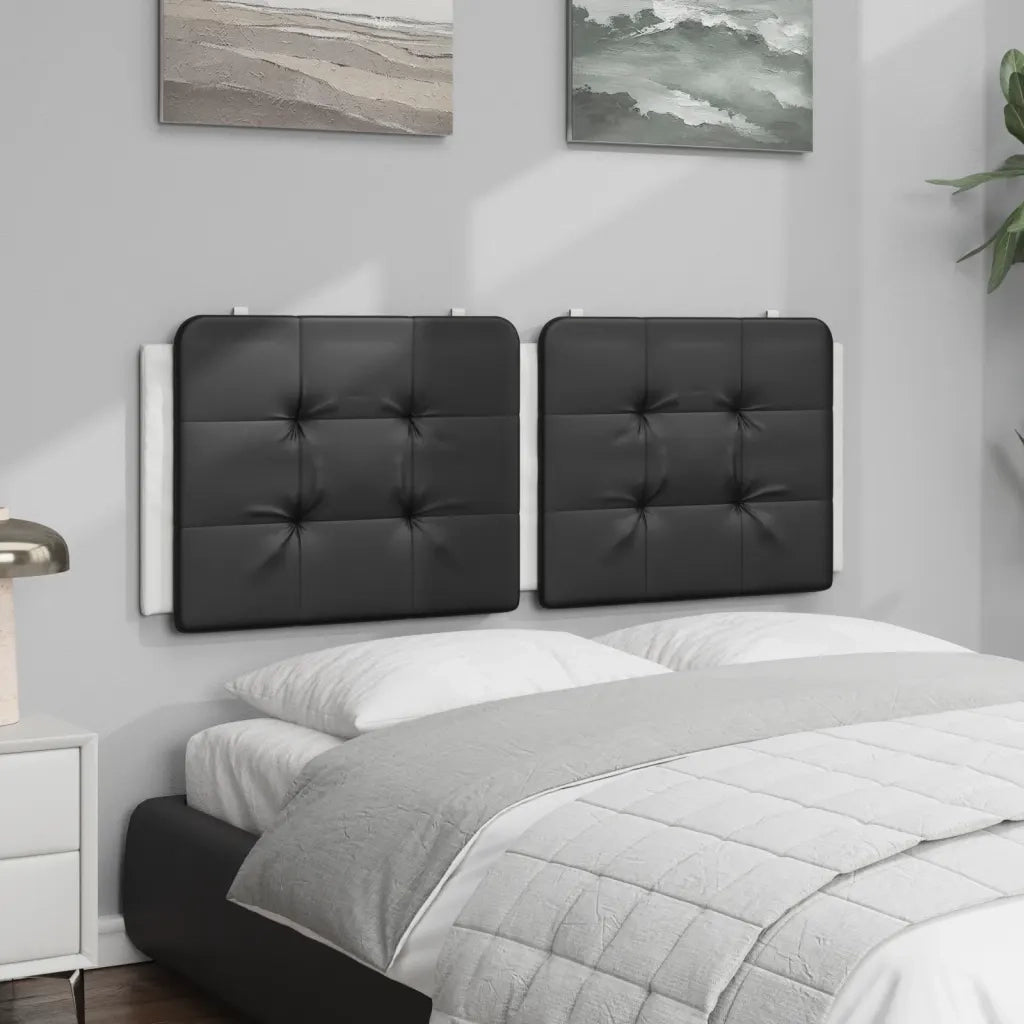 Cuscino Testiera Zadar Nero e Bianco 120 cm in Similpelle 374856