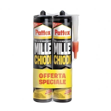 Colla Pattex Millechiodi Bi-pack 400Gr