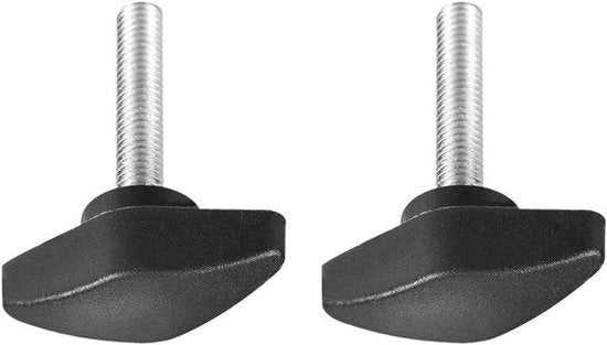 Maniglia per viti a dado per manubrio per banco di lavoro macchine attrezzature tecniche attrezzature industriali manubrio a T 2 pezzi - Adatto per formato M6 - T-forma - 2 pezzi - M6 x 30mm