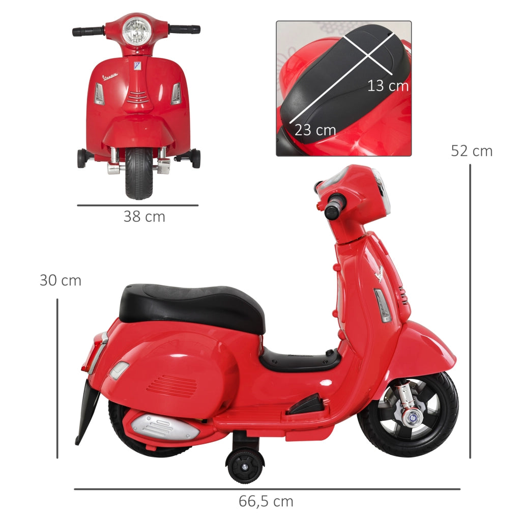 Motocicletta Elettrica per Bambini ¨C Minimal ¨C Rosso 66.5x38x52 cm