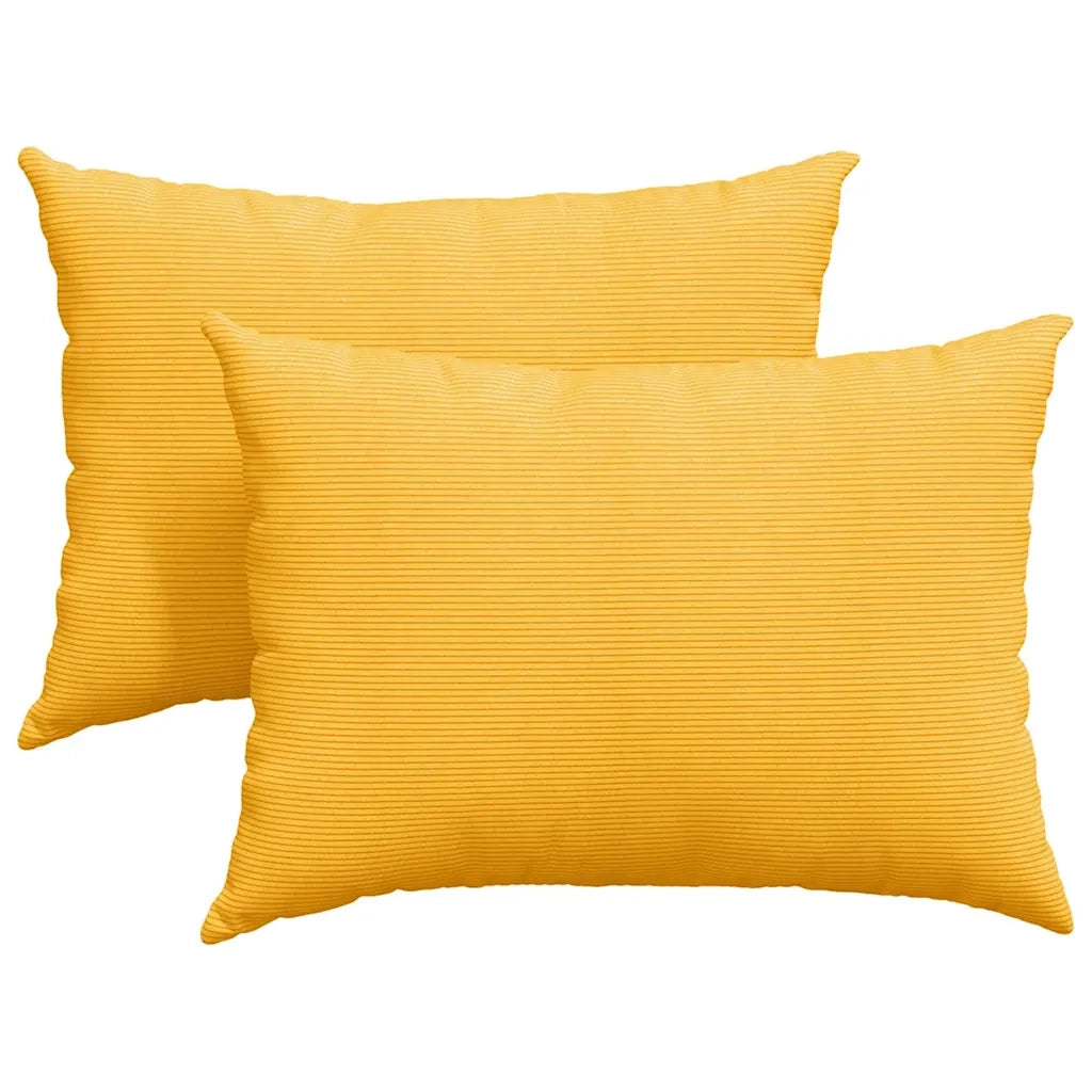 Cuscini da Divano 2 pcs Giallo Chiaro 70 x 50 cm 42013780
