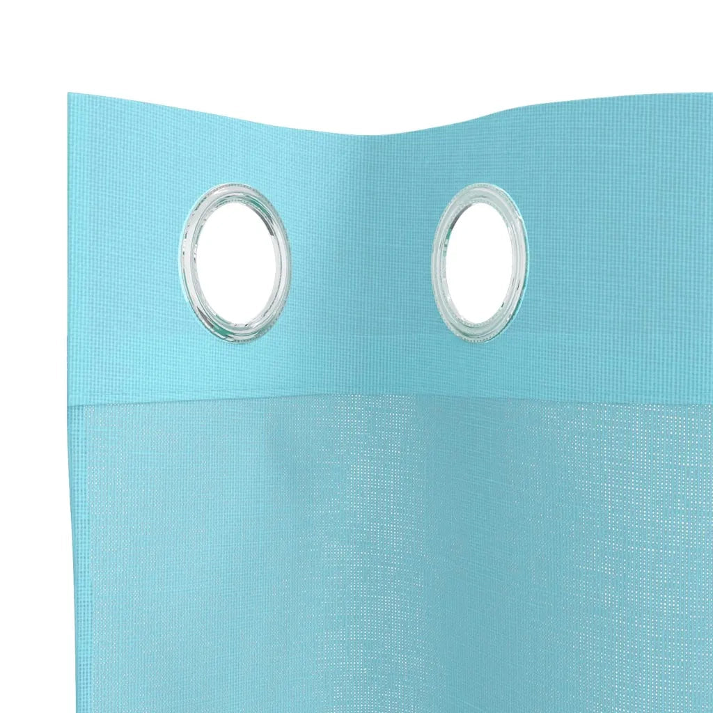 Tende in Voile con Occhielli 2 pz Turchese 4102144