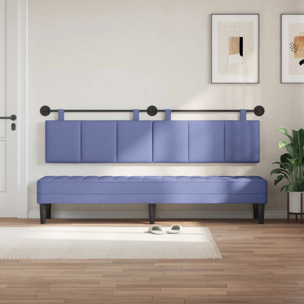 Testiera | Testata sospesa Blu jeans Tessuto