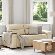 Divano a 2 Posti-Sofa 2 Posti Crema 140 cm in Tessuto 143891