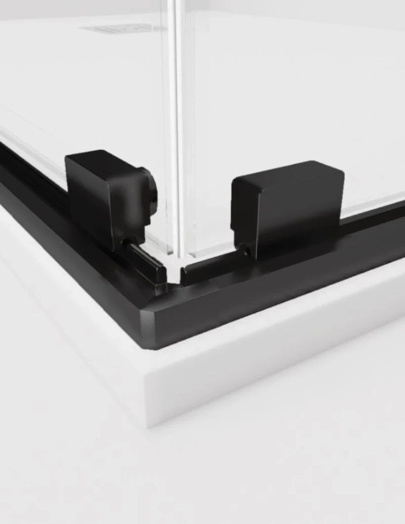 Box doccia ingresso angolare 2+2 ABANTE (TWENTY) 75x75 cm Nero