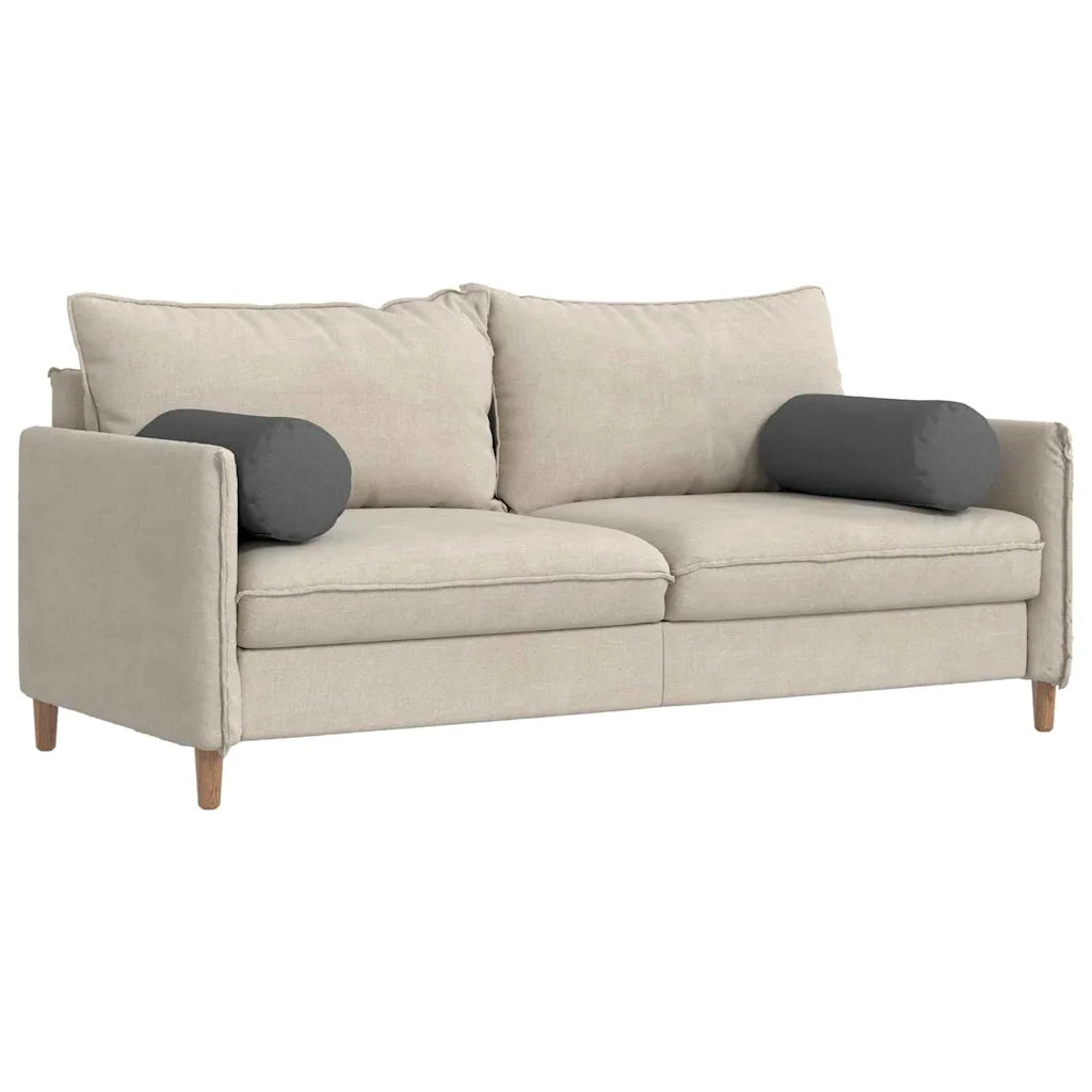 Cuscini a rullo 2 pcs Grigio scuro Ø 25 x 70 cm Tessuto 42014312