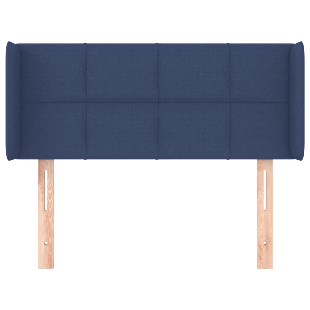 Testiera ad Orecchio Blu 83x16x78/88cm in Tessuto