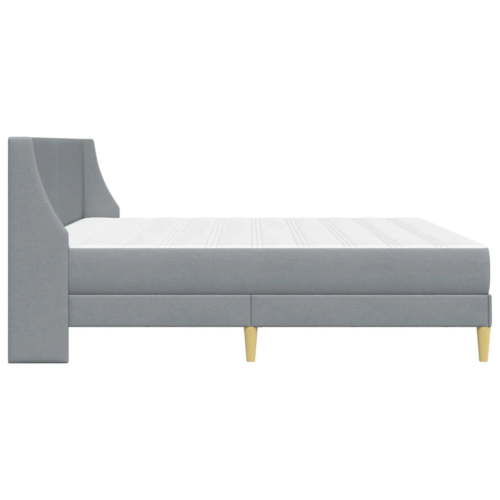 Struttura letto con materasso Grigio chiaro 200 x 200 cm 3414754