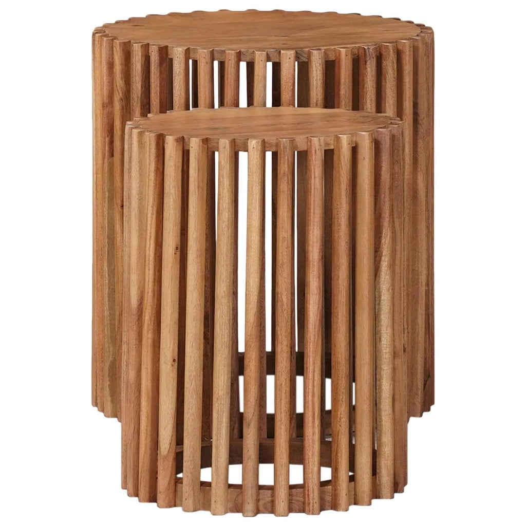 Set tavolini con archiviazione Marrone 40 x 40 x 45 cm