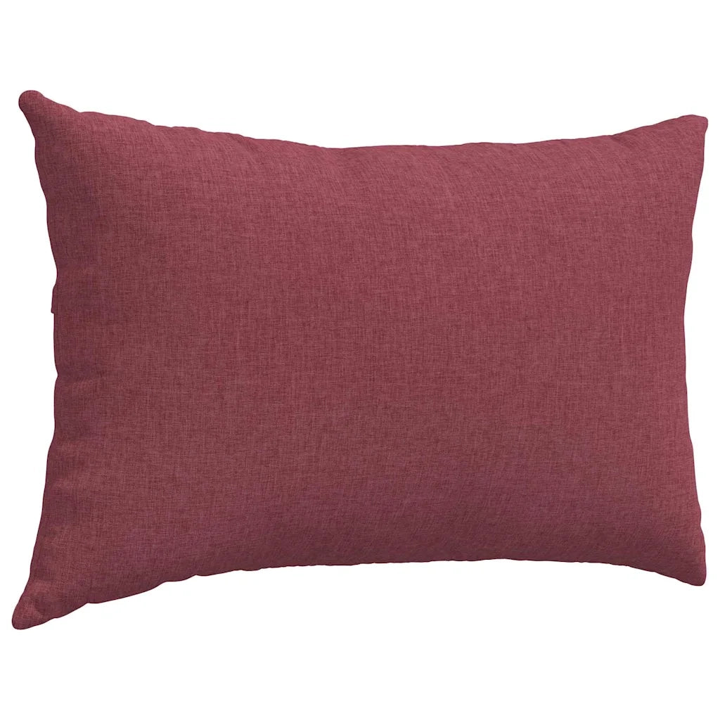 Cuscini da Divano 2 pcs Rosso Vino 60 x 40 cm Tessuto 42013656