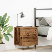 Armadio da Notte con cassetto Legno vecchio 40 x 35 x 50 cm 863482