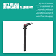 Fiatto di Serraggio Leggero in Alluminio - Per Manubrio - Duraturo - M15x1,5 Bave - 63 gram - Installazione Facile - Fiatto per Bicicletta