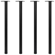 Gambe Tavolo 4 pz Regolabili Nere 1100 mm cod mxl 73578