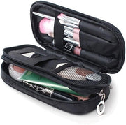 Make-up set premium per donne con specchio, pennelli per make-up e borse - nero