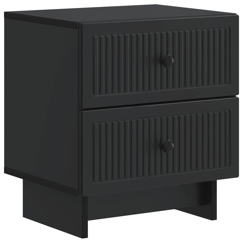 Armadio da Notte Nero 43 x 34,5 x 47,5 cm Legno ingegnerizzato 893837