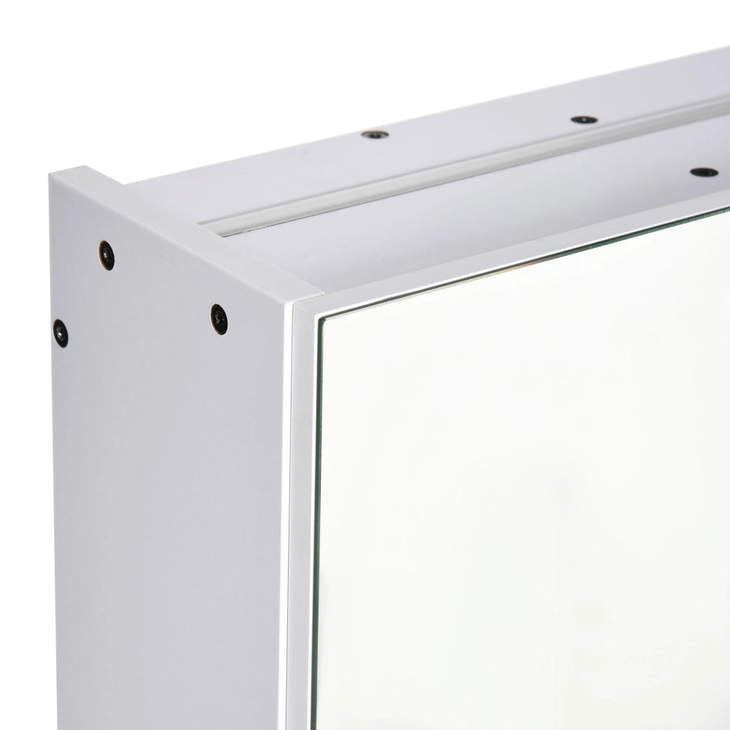 Mobile da bagno con specchio LED e USB ¨C Xylo ¨C Bianco 90x15x75 cm