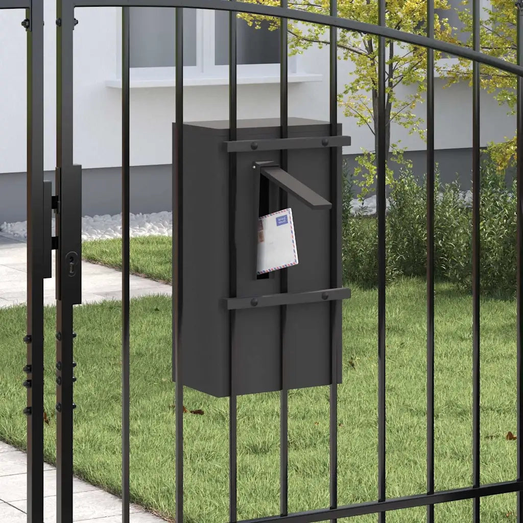 cassetta postalepastkastei Nero 30 x 20 x 55 cm Acciaio 874947