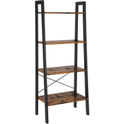 Libreria a scala industriale LLS44X in legno rustico e metallo