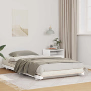 Struttura del letto Bianco 75 x 190 cm Pino massello 873098