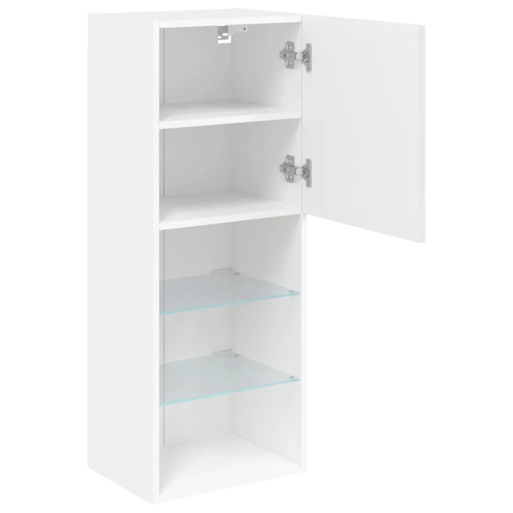 Mobile TV con Luci LED Bianco 40,5x30x102 cm 837057