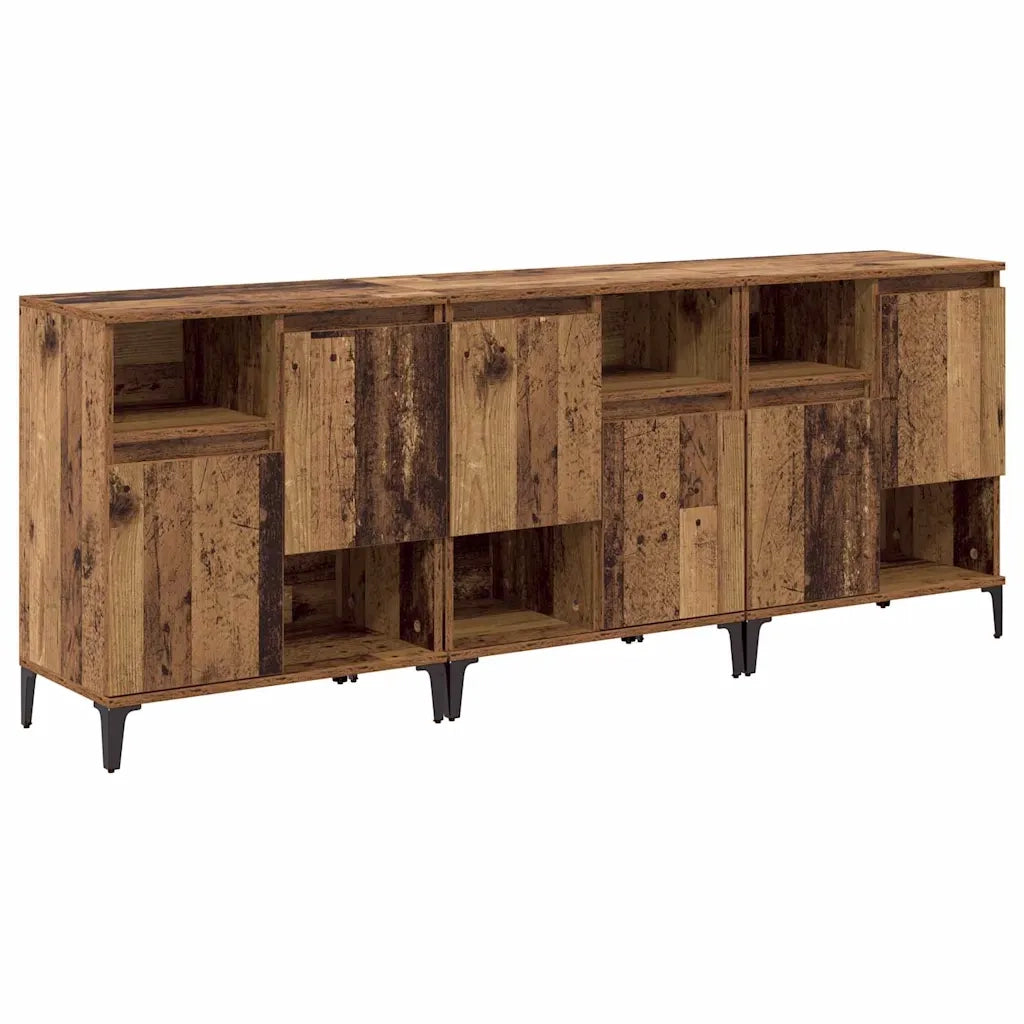 Credenza | Sideboards 3 pcs Legno vecchio 60 x 35 x 70 cm