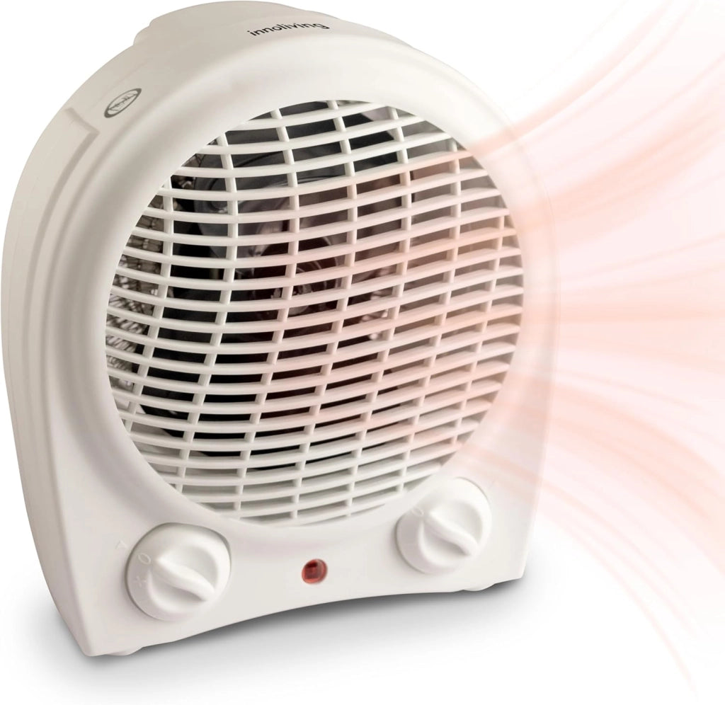 Innoliving INN-580NEW Termoventilatore Stufetta 2000W, 2 Livelli di Potenza, Termostato Regolabile, Funzione Ventilazione, Protezione contro il Surriscaldamento