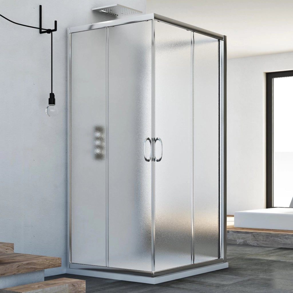 Box Doccia 3 lati 75x90x75 CM H185 stampato C mod. Junior Trio