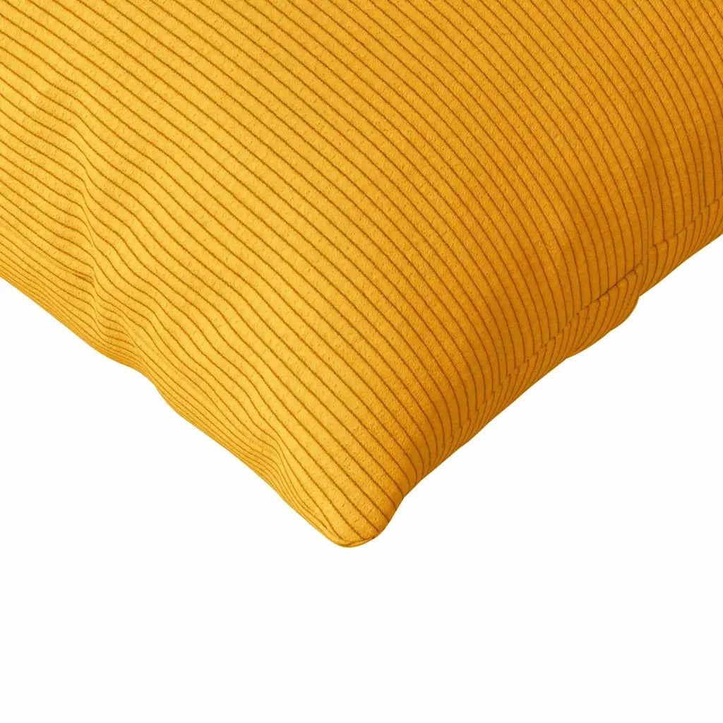 Cuscini da Divano 2 pz-Set di 2 Cuscini per Sofa Giallo Chiaro 145 x 40 cm