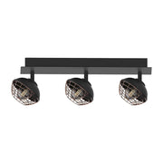 Plafoniera Milagro Logan ML4611 3xE14 40W metallo oro/nero