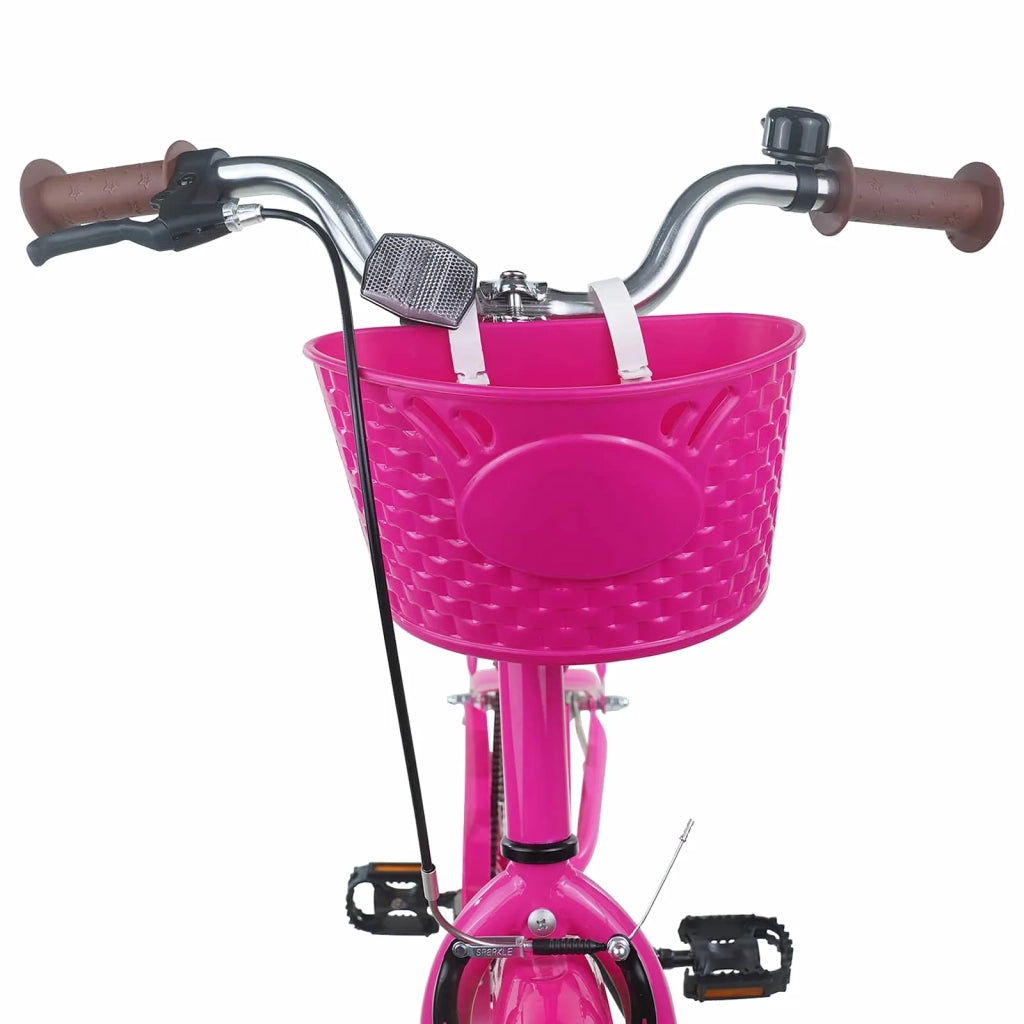 Bicicletta per Bambini 24 Pollici per 8-12 anni Rosa scuro