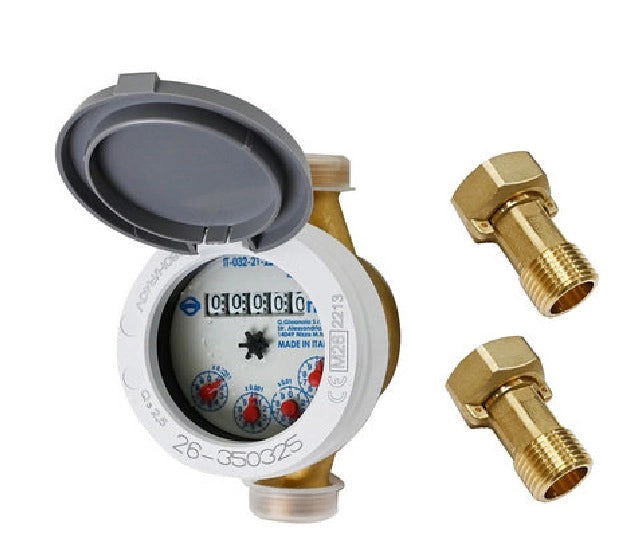 CONTATORE PER ACQUA A GETTO UNICO MOD. DBRF T50- 3/4 DN 20- GIOAN- pezzi 1