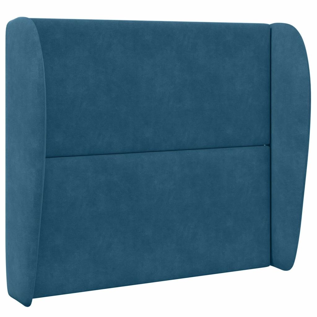 Orecchia della Testata Blu 80 x 23 x 6 cm Velluto 346574