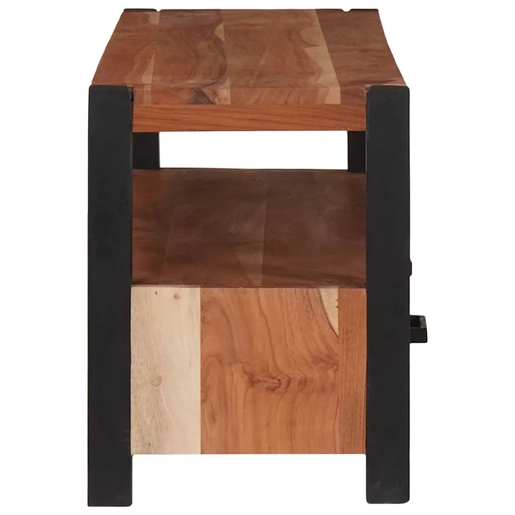 Mobile TV Marrone 110 x 30 x 40 cm legno massello di acacia 4104010