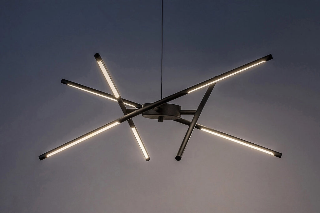 Lampadario LED Rabalux Henli 30W nero Ø76 cm regolabile