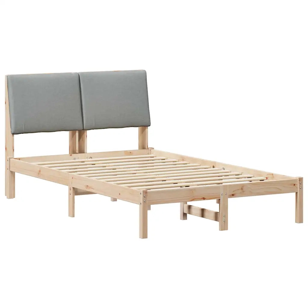 Struttura del Letto Marrone e grigio chiaro 120 x 190 cm