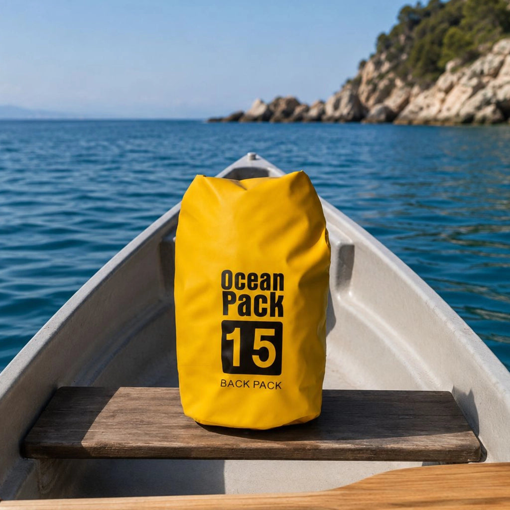 Semarese, Borsa Impermeabile Capacità 15 lt, Giallo