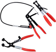 Assortimento di Klemmen per Cavo - 3 Pezzi - Set di Klemme per Cavo con Asta di Acciaio di Carbonio - Klemme per Cavo per Auto - Testa Rotante - Acciaio di Carbonio
