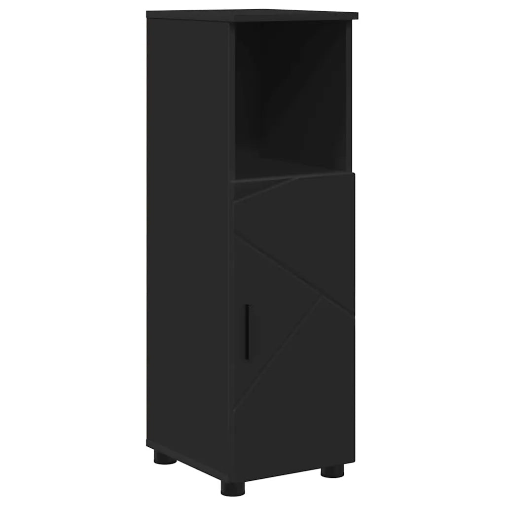 Set di mobili per il bagno con cassetto con porta 5 pcs Nero 3393064