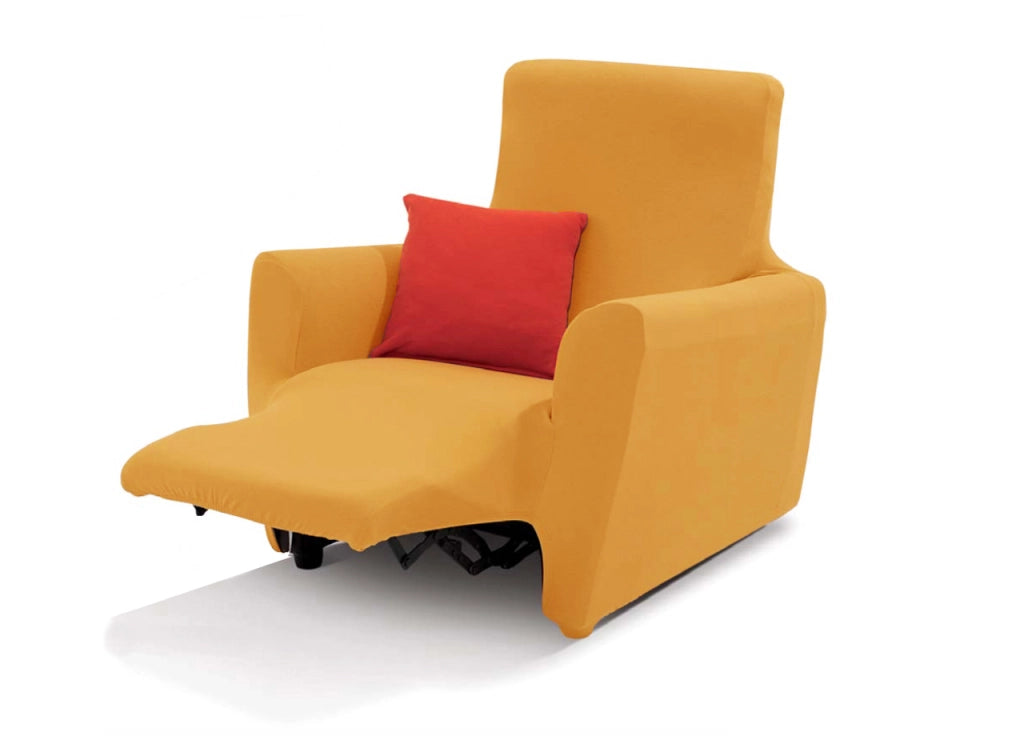 Copripoltrona Reclinabile Easy Long Sofa Cover In Tinta Unita - Poltrona - Oro 110