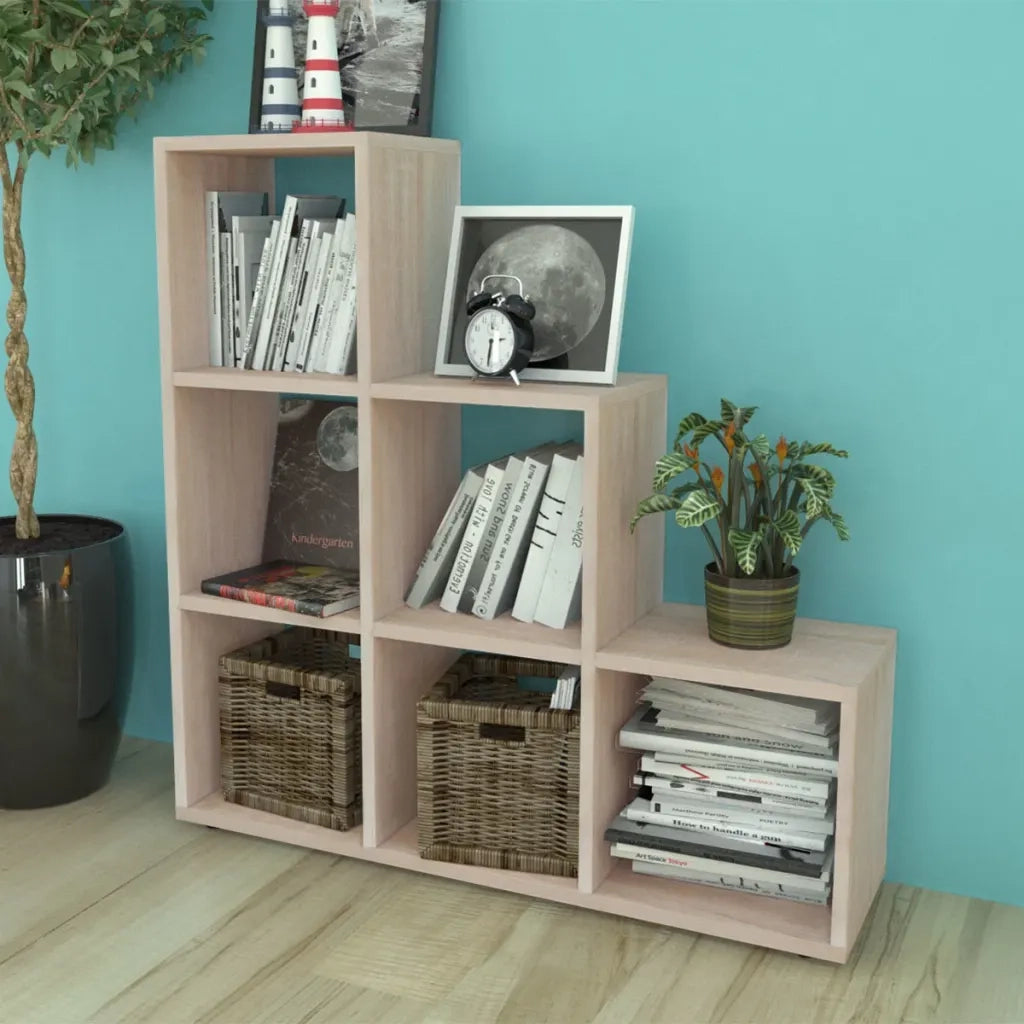 Libreria Scalare / Scaffale Espositore 107 cm Rovere 242553