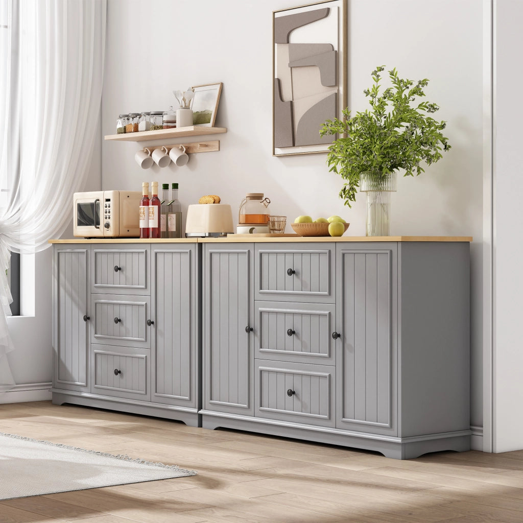 Credenza con Cassetti e Ante ¨C Xylo ¨C Grigio