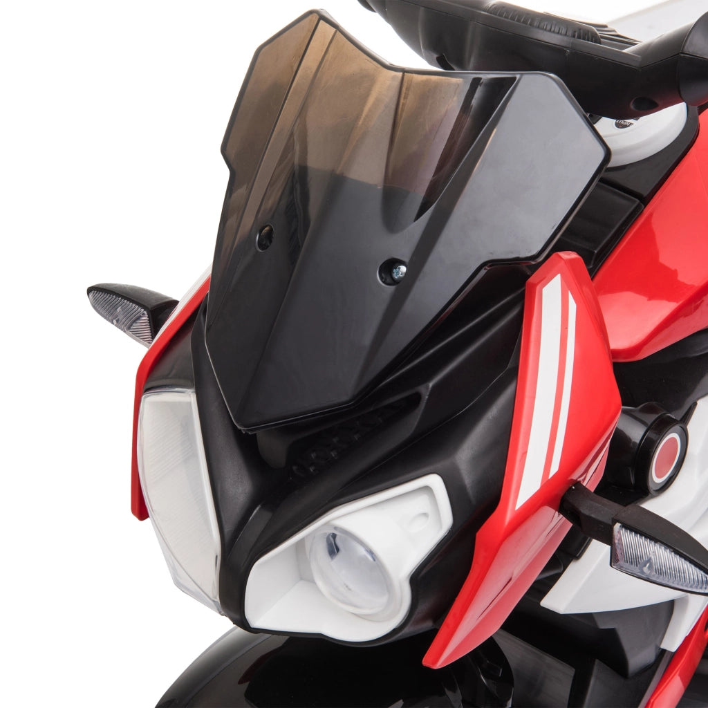Moto Elettrica per Bambini 6V  Nera e Rossa