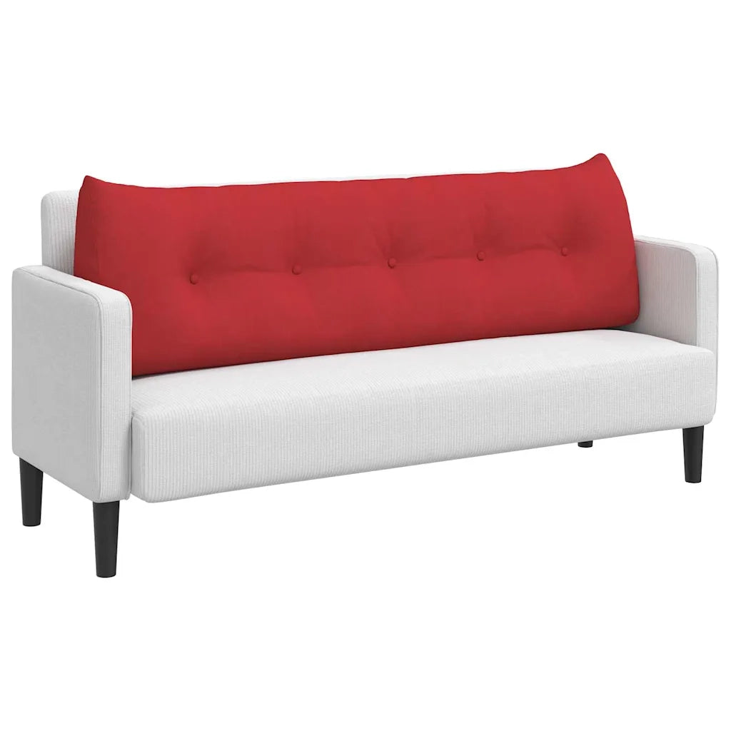 Cuscino per Schiena | Cuscino dorsale Rosso 160 x 24 x 50 cm Tessuto