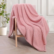 Piumino di Flanella soffice - Caldo e Comodo - 1 pezzo - Rosa - 130 x 170 cm